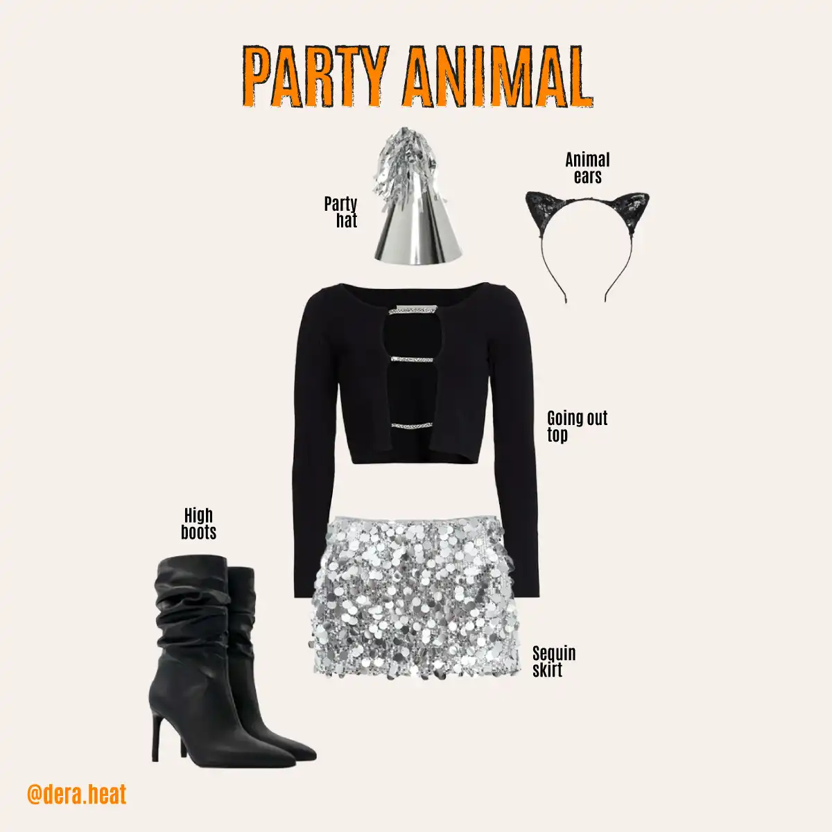Cool girl Halloween costume idea Party animal