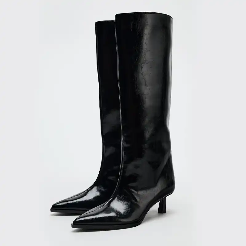 Zara Kitten Heels Boots