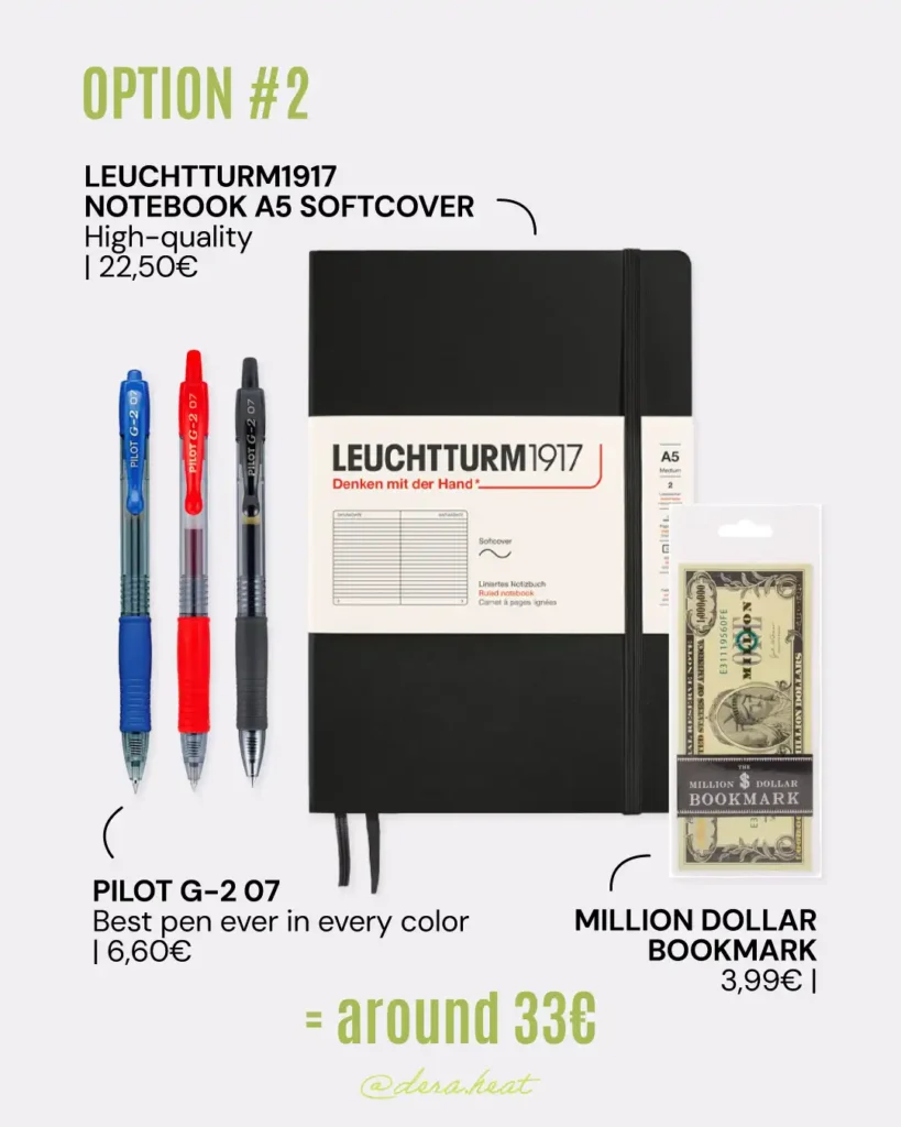 Gift guide by dera.heat for writing/journaling lovers option 2