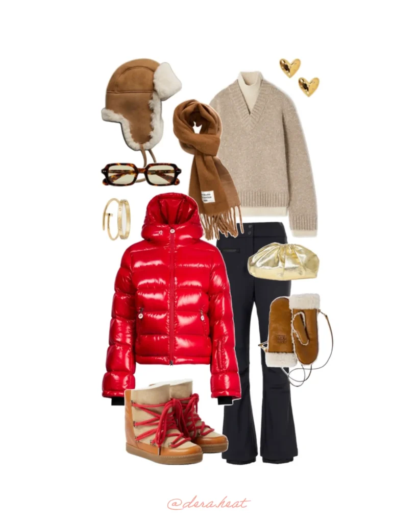 Après-ski outfit idea for her by dera.Heat